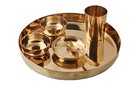 Kansya / Kansa Bronze Utensil| 6 Piece Dinner Thali Set Indian