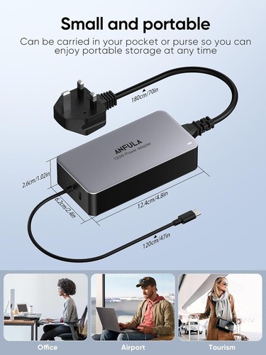 ANFULA 100W USB-C Schnell Ladegerät + Extra PD 30W USB C kompatibel Tablet/Handy Char - Bild 6 von 6