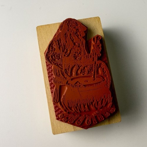 Witches Brew ~ Halloween ~ Horror ~ Gummistempel ~ 1,5" x 2,5" ~ Circustamps 1989 ~ selten! - Bild 2 von 7