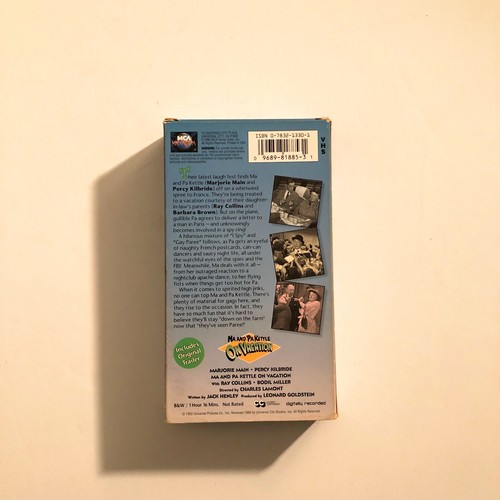 💲MAKE OFFER💲Ma and Pa Kettle on Vacation Vhs Tape Marjorie Main/Percy Kilbride - Picture 2 of 4