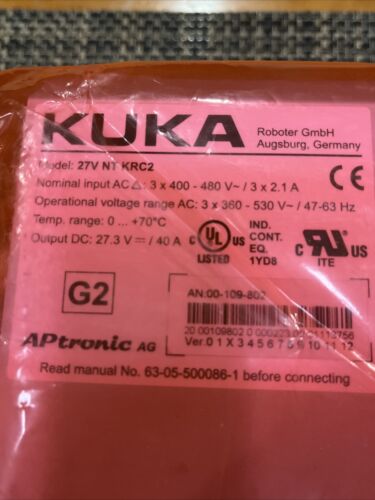 🇺🇸KUKA 27V NT KRC2 Power Supply Output 27.3 Vdc, Factory Sealed, Warranty - Picture 2 of 6