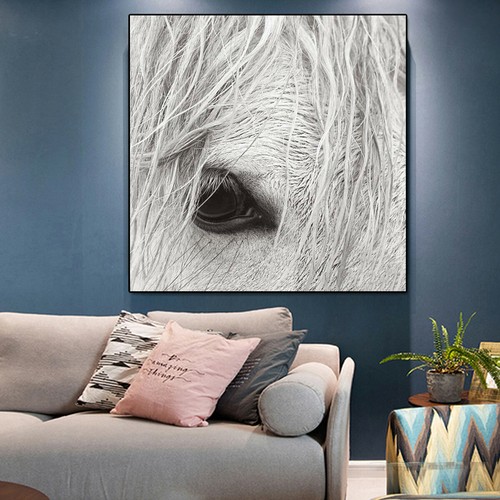 Animal White Horse Canvas Art Print Poster Living Room Wall Picture Modern Decor - Picture 9 of 17