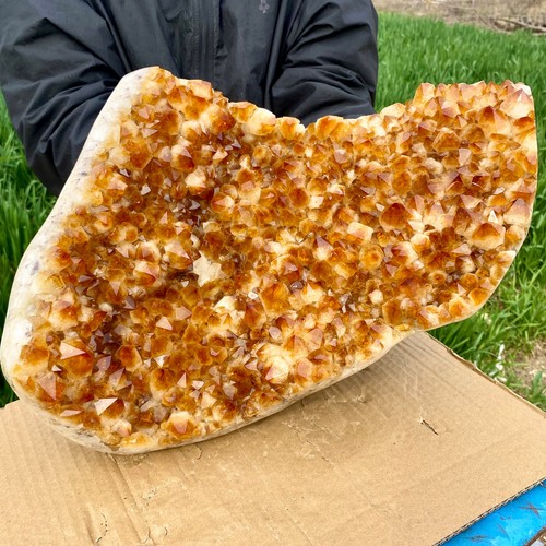 22.70LB Large Natural Citrine cluster mineral specimen quartz crystal healing - Picture 13 of 16