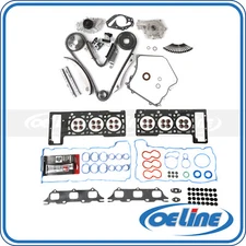 Fit 02-07 Dodge Chrysler Head Gasket Timing Chain Kit Oil Water Pump Bolts Set