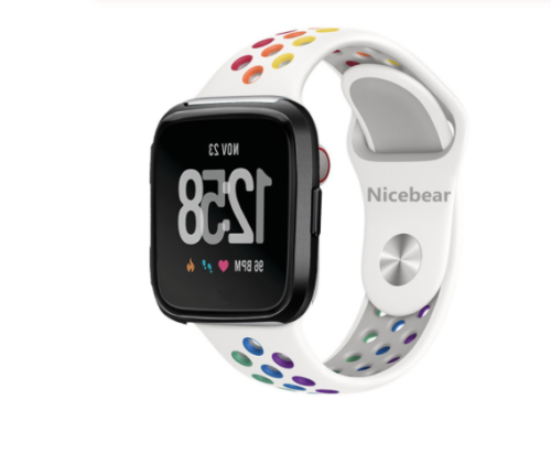 For Fitbit Versa 2 1/Lite Silicone Strap Watch Band Sport Breathable Wrist band - Picture 24 of 48
