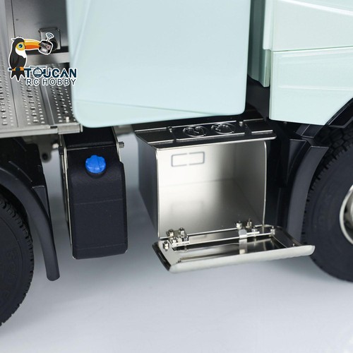 Coche tractor control remoto 10x10 1/14 FH750 FH16 chasis de metal modelo de camión RTR - Imagen 24 de 24