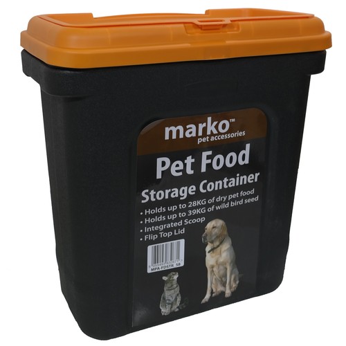 16KG 28KG DRY FOOD STORAGE BIN CONTAINER BOX WILD BIRD SEEDS CAT DOG PET ANIMAL - Picture 3 of 3