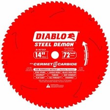 Freud 1472CF Diablo 14-inch Steel Demon 72T Carbide Ferrous Metal Saw Blade