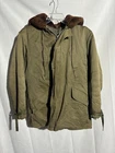 WWII WW2 US MILITARY B-9 PARKA FLIGHT FIELD COAT Sz 44 Fur Hood Insulated Talon