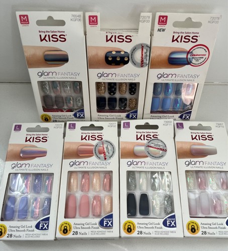 KISS glam FANTASY False Nails - Adhesive tabs & Glue included - Picture 3 of 32