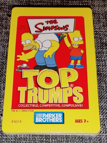 New 2003 The Simpsons Top Trumps Card Game + Rinco Simpsons Playing Cards EUC - Picture 3 of 4