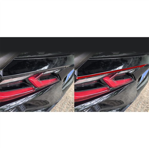 Luz trasera de fibra de carbono tiras arriba/inferior moldura para Chevrolet Corvette C8 2020+ - Imagen 32 de 52