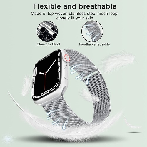 Apple Watch Armband Series Ultra 8 7 6 5 4 3 2 1 SE 38mm 40/ 41/ 42/ 44/ 45/ 49M&W - Bild 37 von 40