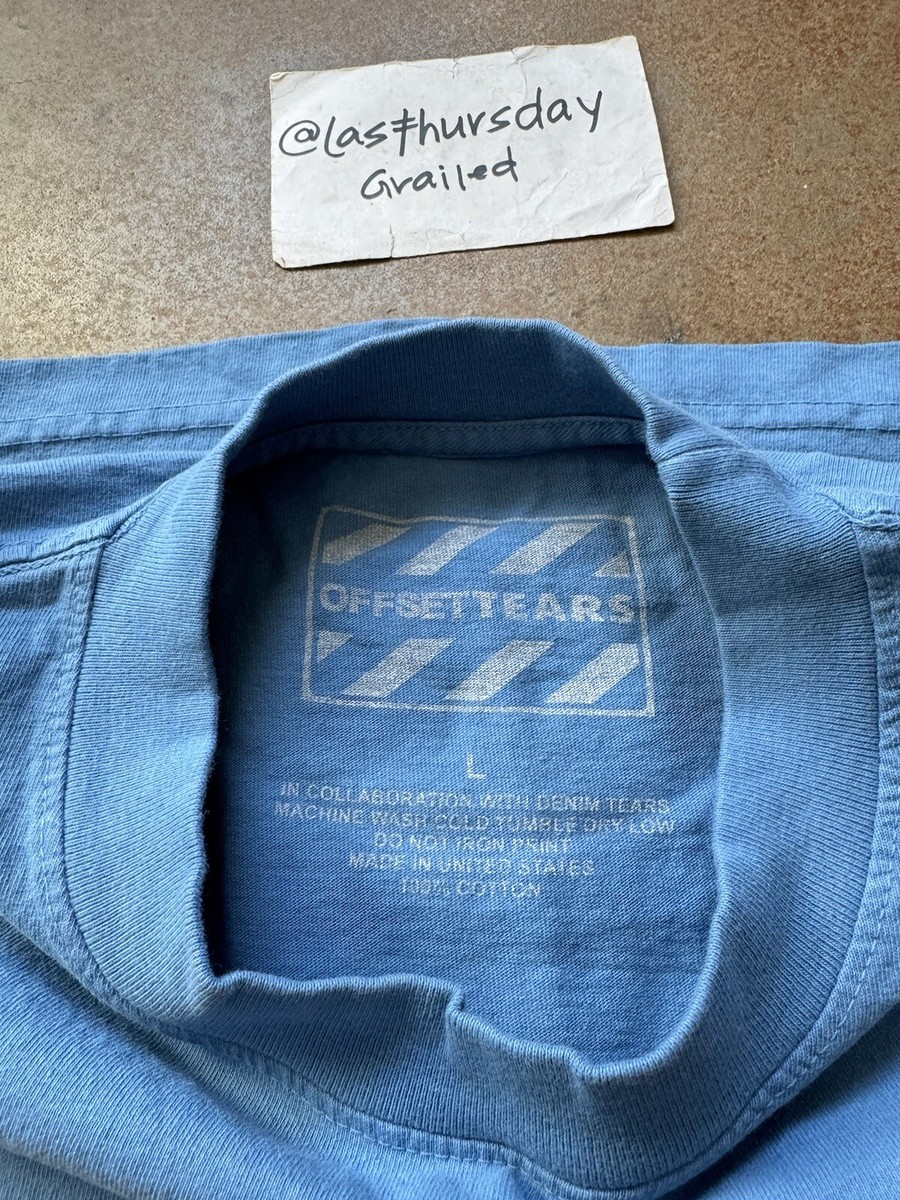 【Denim Tears】DT×オフセットセット4 ブルー OFFSET x Denim Tears Tee #4 Blue Small | eBay