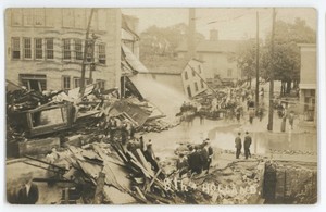 RPPC-Mill-Creek-Flood-1915-ERIE-PA-Vintage-Pennsylvania-Real-Photo-Postcard