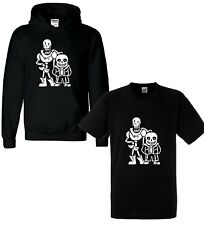 STARDUST UNDERTALE INSPIRED SANS SKELLINGTON KIDS CHILDRENS T-SHIRT BLACK