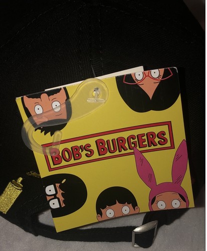 Baseballmütze Bob's Burgers verstellbar Papa gesticktes Logo schwarz Strapback - Bild 5 von 6