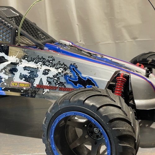 New Bright RC Car Razer Desert Runner turbo Blue No Remote untested 1:6 - Picture 2 of 21