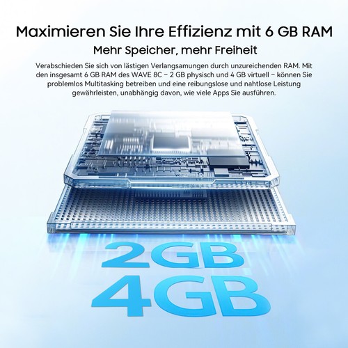 Blackview WAVE 8C 4G Smartphone 6GB + 64GB 6,56" Android 14 Dual SIM Telefon komórkowy 13MP - Zdjęcie 8 z 14