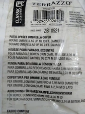 Classic Accessories Terrazzo Offset Patio Umbrella Canopy Cover 