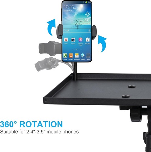 Projector Stand Tripod from 23" to 46", Laptop Tripod Stand Height Adjustable wi - Picture 2 of 12