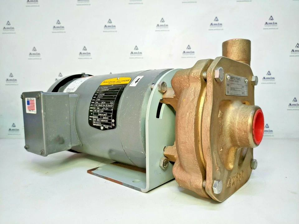 Ampco pumps KC2 1-1/4 X 1 Centrifugal pump with 2 HP Electric motor - NEW - Image 3 of 4
