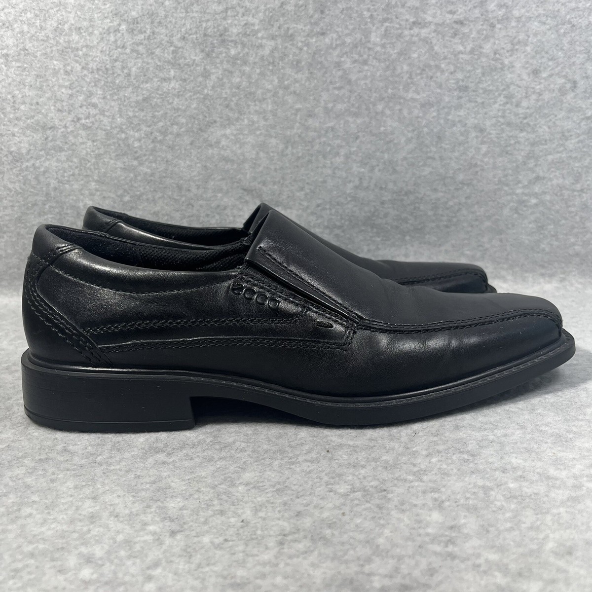 Ecco Soft 7 Loafers Men\'s Size EU 45 Black Woven  Nubuck Leather Casual Slip On Men main image 4