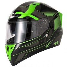 VCAN H128 FULL FACE MOTORCYCLE HELMET DUAL VISOR SUN VISOR TITAN WILD UNION JACK