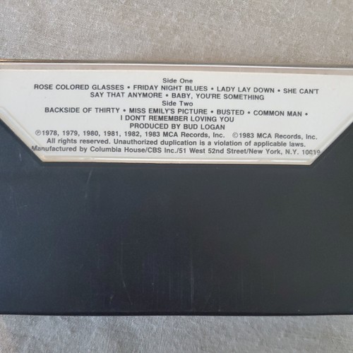 John Conlee's Greatest Hits Cassette Common Man, Lady Lay Down MCA MCC-5405 - Picture 4 of 4