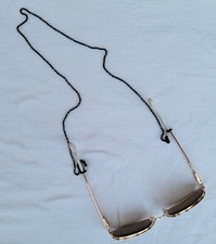 Eyeglass Large Chain Lanyard Sunglasses Necklace Strap Holder - Gun Metal Color