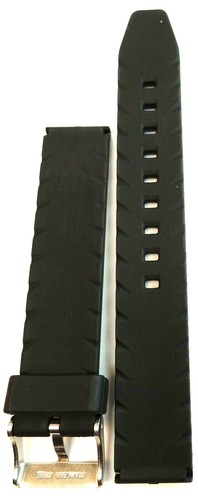 Neu Herren schwarz wasserdicht Reifen Profil Sport 18mm Uhrenarmband für Digital, LED - Bild 6 von 9