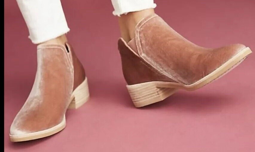 Bottes Dolce Vita Velours Daim Rose - Taille 7 US, Talon 2.5", Fermeture Éclair