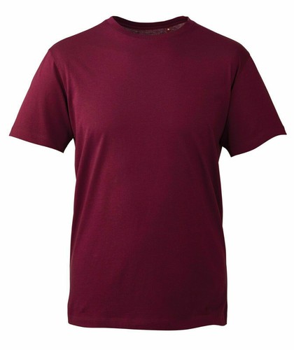 Anthem Classic Mens Short Sleeve Organic Cotton Round Neck Plain 145gsm TShirt - Picture 8 of 23