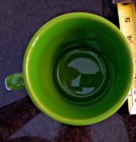 Tazza a mano Fiesta Chartreuse anello verde - Homer Laughlin Co. Spedizione gratuita -T - Foto 3 di 4