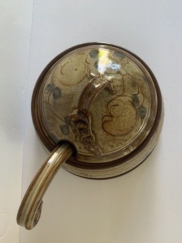 Soup Tureen- Studio Art Signed with Lid and Ladle - Picture 4 of 12