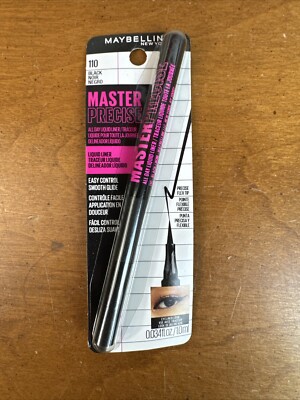 Maybelline All Day Liquid Eyeliner Eyestudio Master Precise, Black, 0.034 Ounce