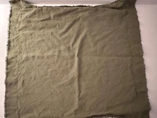 Piu Belle olive green linen cotton EURO sham 26 x 26