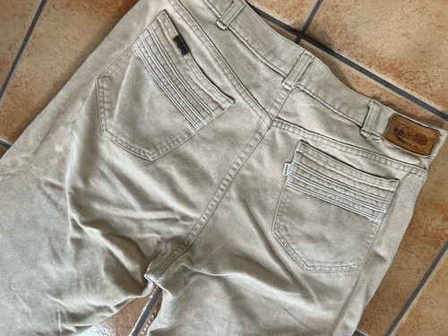 Vintage Levis Sz 34 34 Tan Bell Flares High Rise 70s Movin On Pants Men RARE VTG - Picture 10 of 16