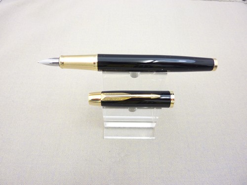 PARKER SONNET Laque- Gold Füller M Patronenfüller mit Werbung - NEU im Etui - Bild 7 von 13
