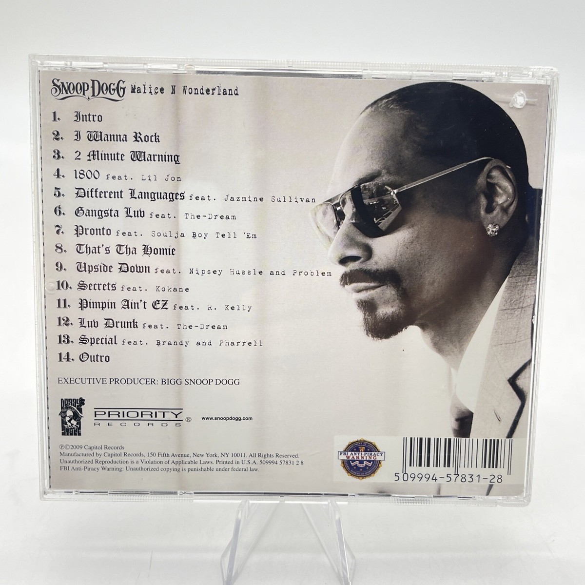 Snoop Dogg - Malice N Wonderland (CD, Dec-2009, Doggystyle