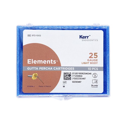 Cartucho calibre Kerr Endo Gutta Percha 23/25GA elementos obturación paquete de 10 unidades - Imagen 11 de 13