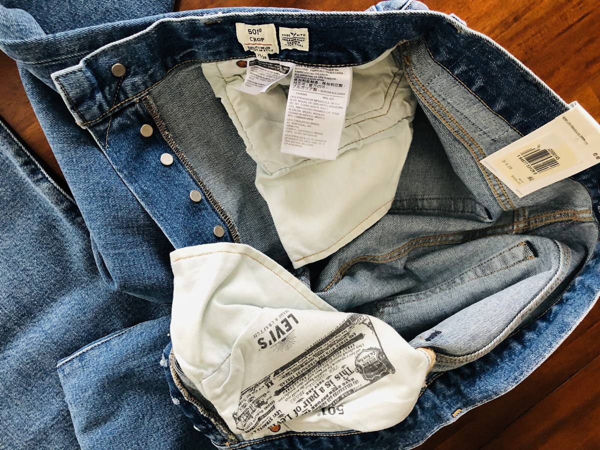 MADE & CRAFTED LEVI'S 501 ORIGINAL MEDIUM INDIGO (W30-28 MADE & CRAFTED LEVI'S 501 ORIGINAL MEDIUM INDIGO (W30-28