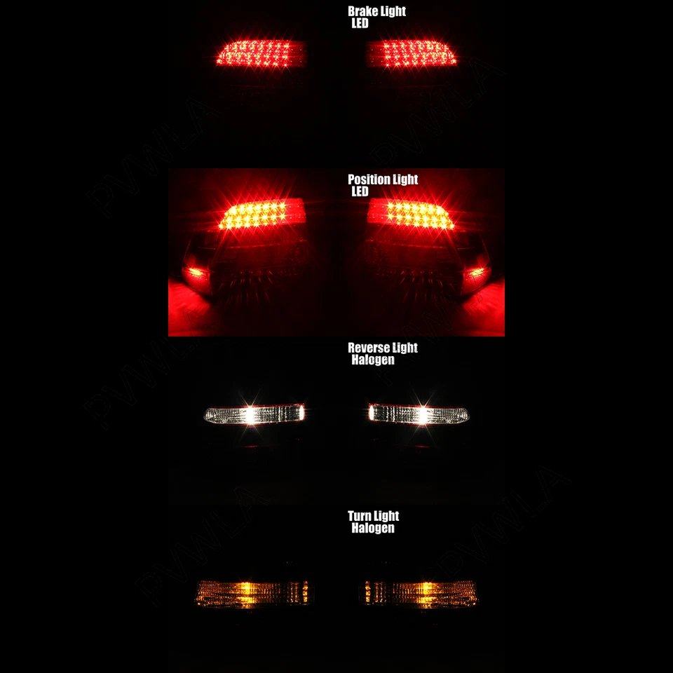 Par de luces traseras halógenas y LED rojas para Porsche Cayenne 2008-2010 Foto 2 de 4