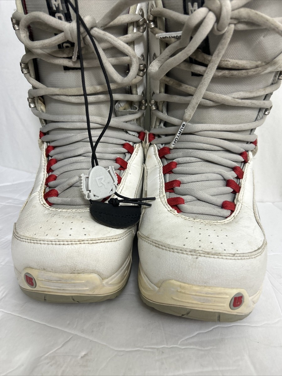 Burton Moto スノーボード　 ブーツ BURTON MOTO Lace Up Snowboard Boots Men's US 7 White Red | eBay