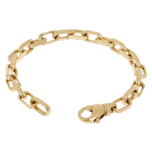 14K Gelbgold massiv Handarbeit Glieder Anker Kette Armband 7" 5,5 mm 17,8 Gramm - Bild 3 von 5