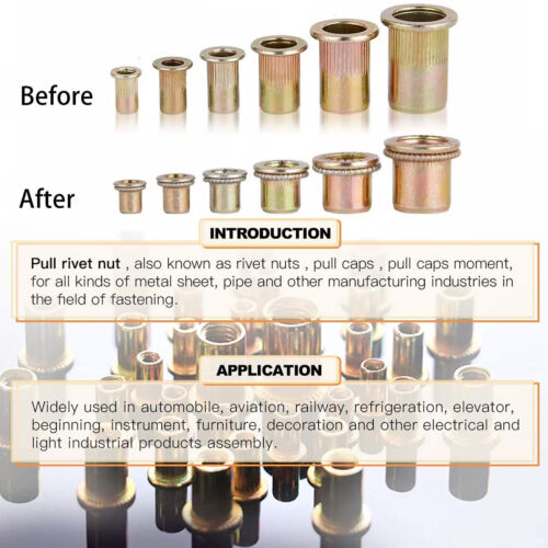 900 Rivet Nut Gun Kit Rivnut Tool Nut Setter Thread Setting Nutsert Tool Metric - Picture 12 of 16