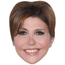 Liane Foly Smile Celebrity Mask, Flat Card Face, Fancy Dress Mask