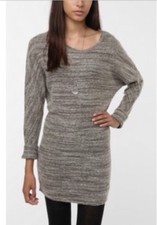 Urban Outfitters Sweater Dress Gray Long Sleeve Ecote Size Large