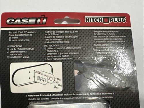 Cubierta de enchufe de enganche de metal Case IH International Harvester - Se adapta a recepción de 2" y 1,25" - Imagen 9 de 9
