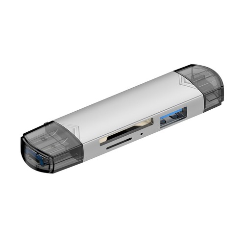 6in1 USB3.0 Type-C SD/Micro SD/SDHC/SDXC OTG Memory Card Reader for Phone Tablet - Photo 10 sur 12